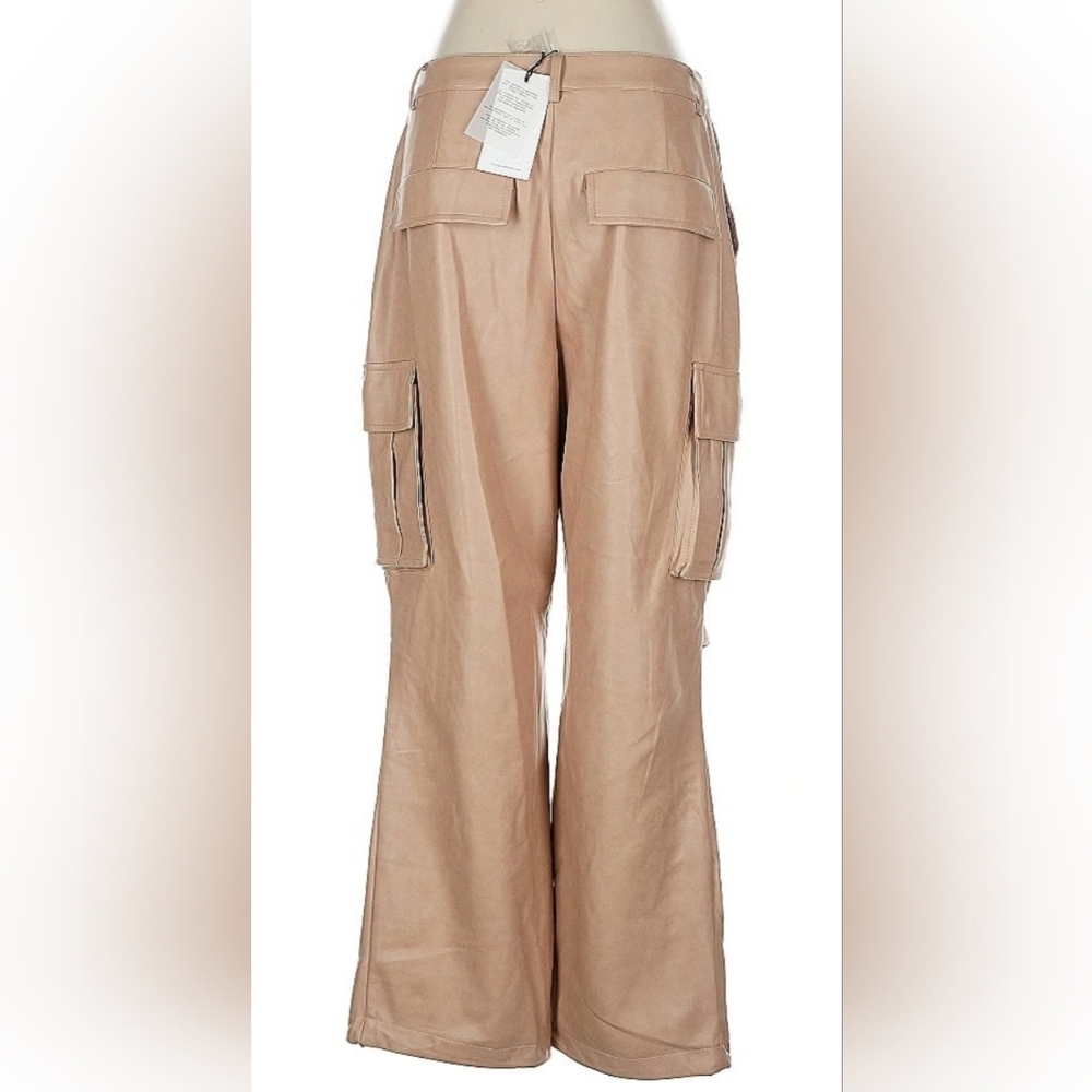 NWT $220 / 7 For All Mankind Faux Leather Cargo